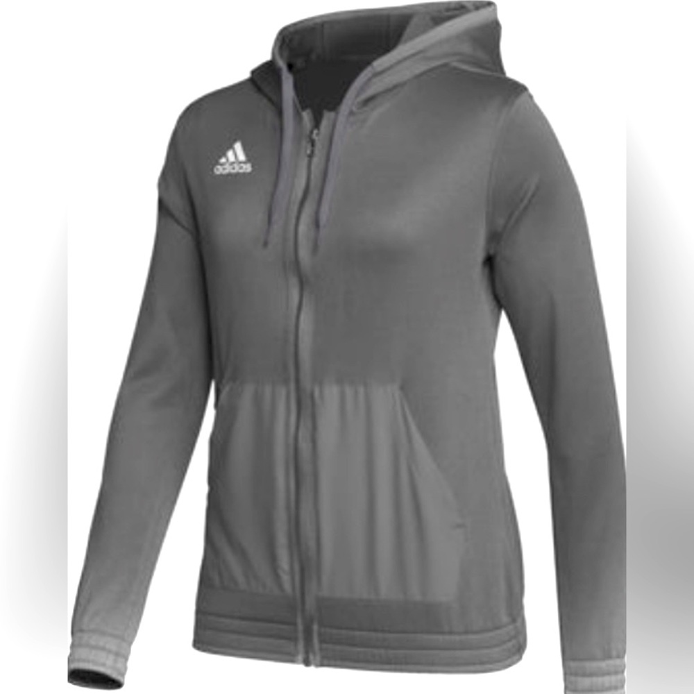 Adidas Woman’s Performance Gray Hoodie Jacket Size Medium